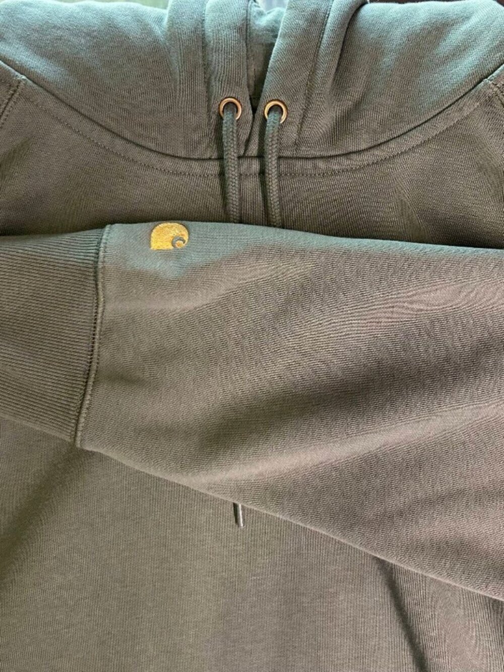 Carhartt Work in Progress Men’s Xxl Hooded Chase Sweatshirt Velvet Green